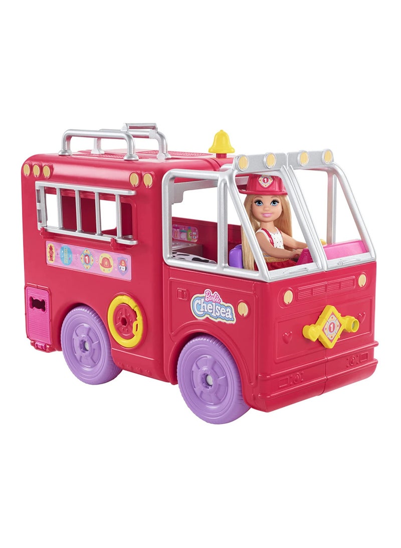 Mattel Games Barbie Chelsea Can Be Firetruck Playset - Image 2