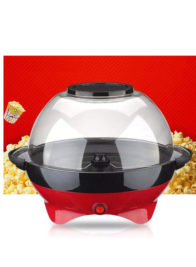 Electric Hot Oil Popcorn Popper Machine with Stirring Rod, Household Automatic Mini Hot Air Popcorn Making  - Image 4