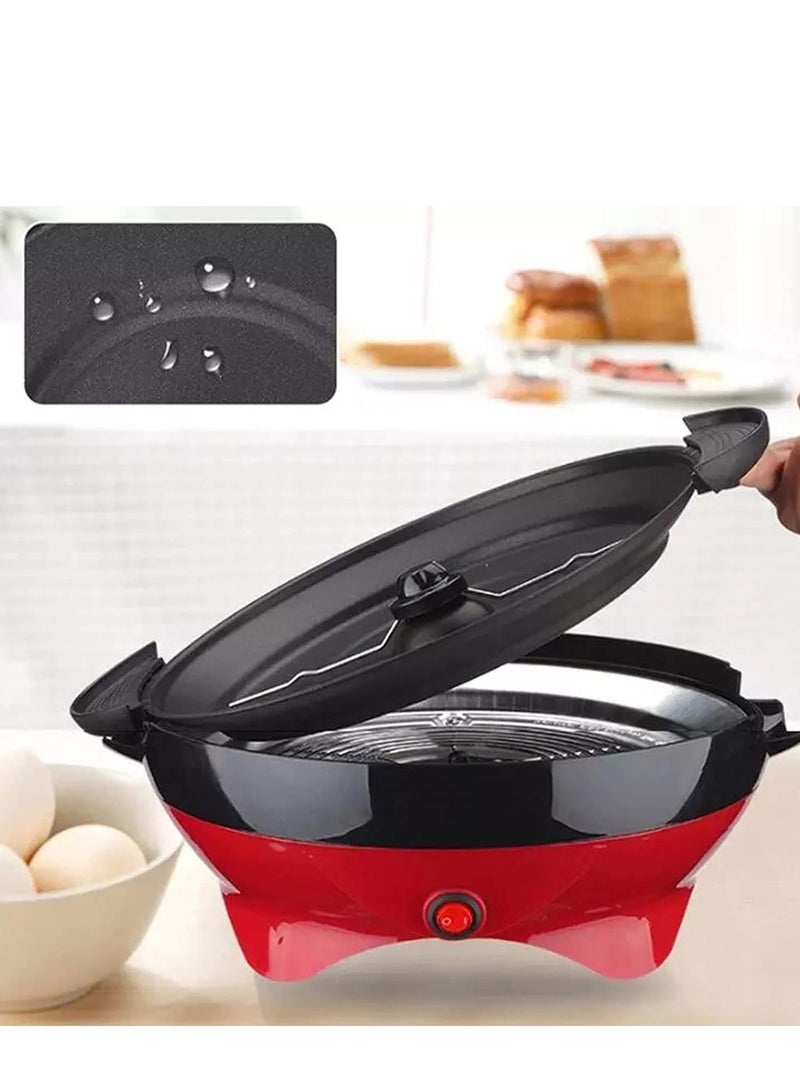 Electric Hot Oil Popcorn Popper Machine with Stirring Rod, Household Automatic Mini Hot Air Popcorn Making  - Image 5