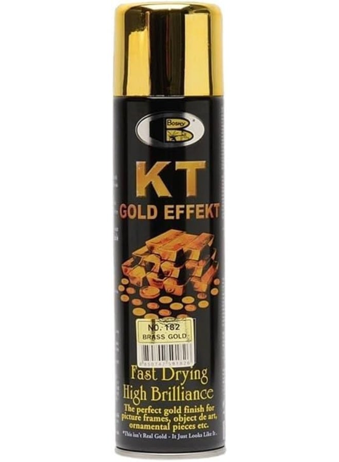 Bosny KT Gold Effect Spray Paint, 400ml (B105 – Gold) - Image 2