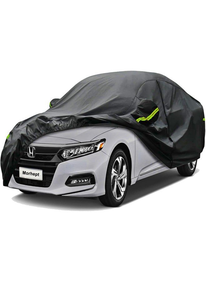 Morhept Car Cover for Honda Accord, Custom Fit Waterproof All Weather Full Exterior Cover Rain Snow UV Protection Cover with Door Zipper - Image 1