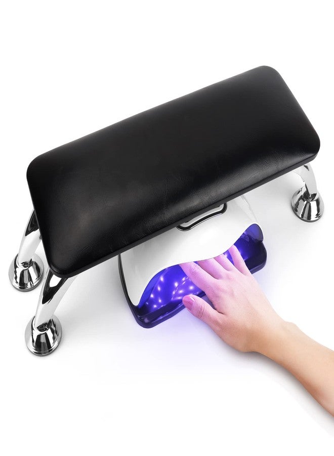 LIONVISON Big Arm Rest for Nails Cushion, Microfiber Leather Hand Rest for Nails Tech, Hand Rest Pillow for Nails Toenails, Detachable Nail Art Accessories Tool for Nails Tech (Black) - Image 1