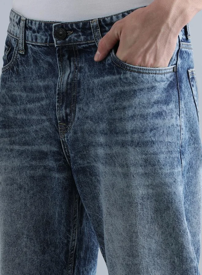 Styli Men Relaxed Fit Faded Jeans By Bene Kleed