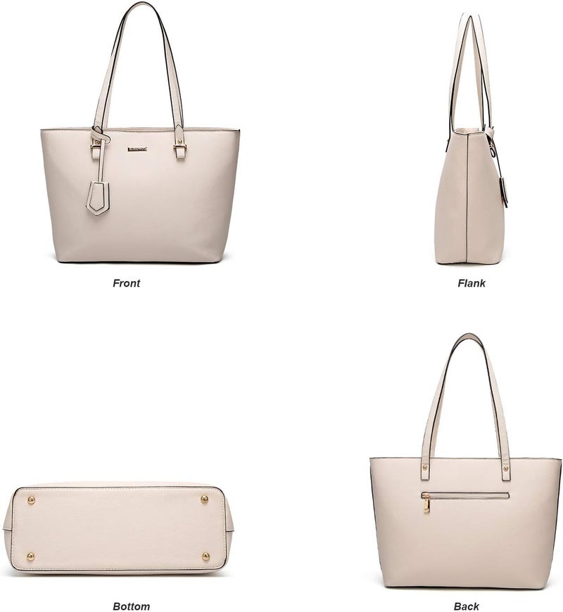 YTL Women Fashion Handbags Wallet Tote Bag Shoulder Bag Top Handle Satchel Purse Set 4pcs - Image 4
