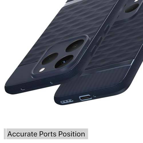 Pikkme Back Cover for Realme 15T 5G / Realme Narzo 90 5G Camera Protection 3D Hexa Cube Design Silicone Protective Bumper Case (Blue) - Image 4