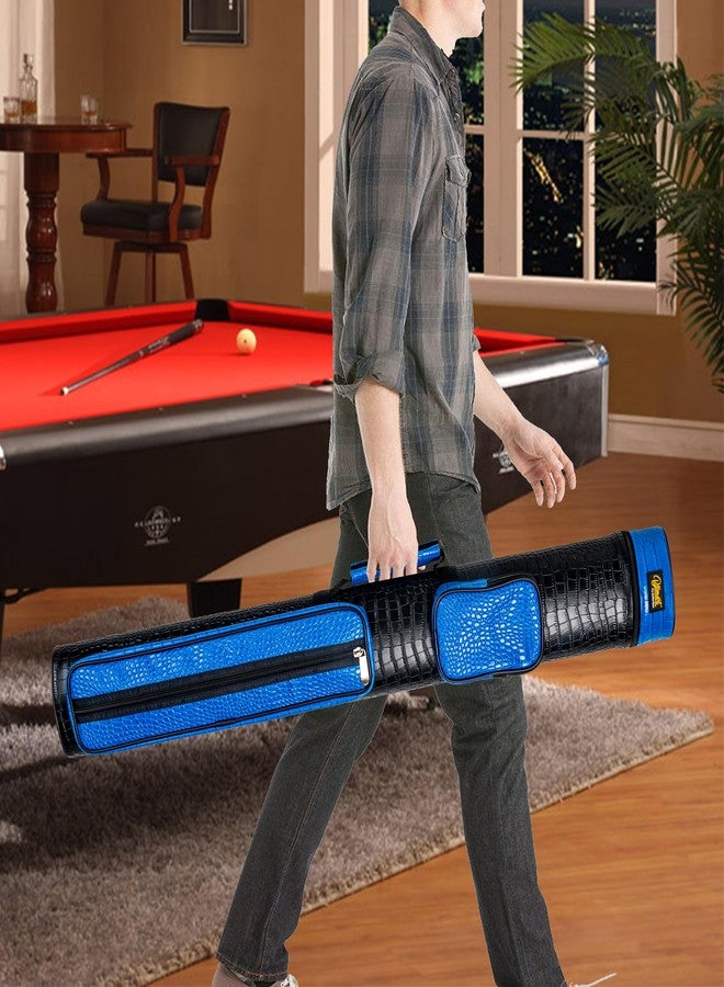 Billmart Pool Cue Case, 2 X 3 Hard Pool Cue Stick Carrying Case, Billiard Stick Accessories, Blue - Image 4