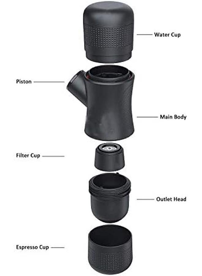 Portable Mini Espresso Minipresso Coffee Maker Manual Ground Coffee Machine  - Image 2