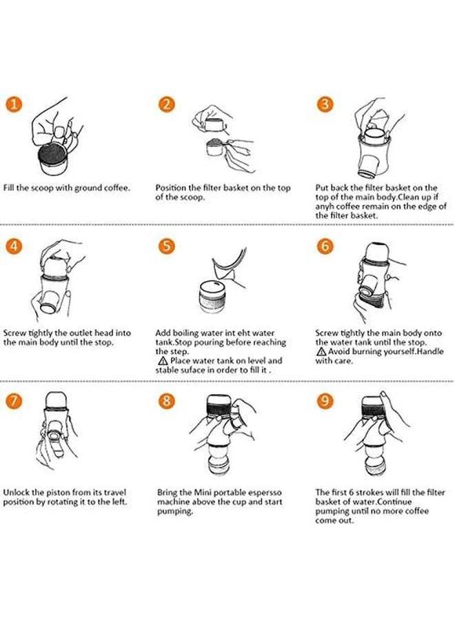 Portable Mini Espresso Minipresso Coffee Maker Manual Ground Coffee Machine  - Image 3