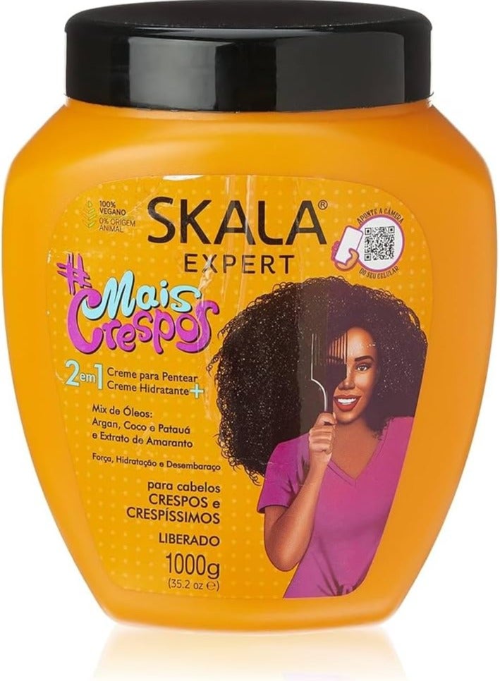 SKALA Expert Mais Crespo 1Kg - Deep Hydration & Volume with Argan Oil + Amaranth Extract