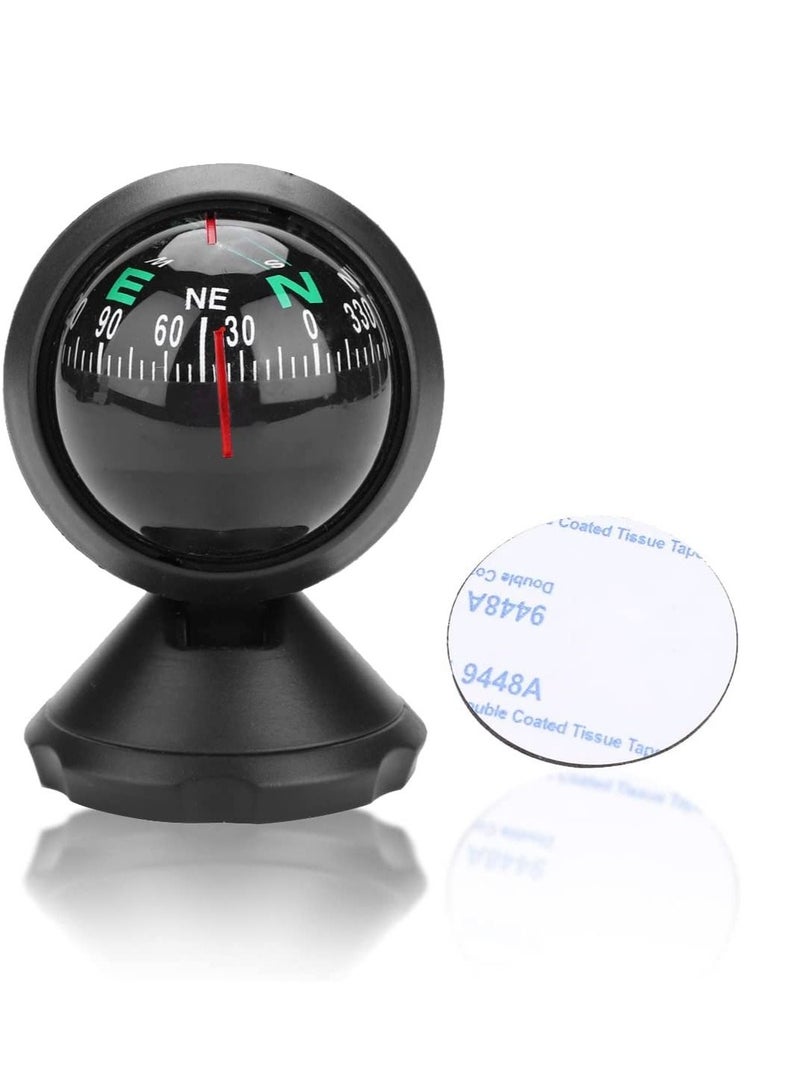 SYOSI Dash Car Compass Mini Portable Adjustable Outdoor Guide Ball Marine Navigation Balance Measure for Car Truck Marine Boat Ship Trip Hiking Camping - Image 1