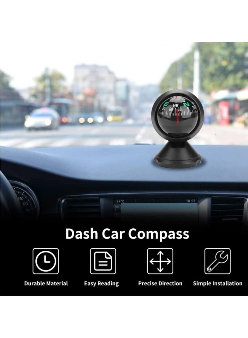 SYOSI Dash Car Compass Mini Portable Adjustable Outdoor Guide Ball Marine Navigation Balance Measure for Car Truck Marine Boat Ship Trip Hiking Camping - Image 2