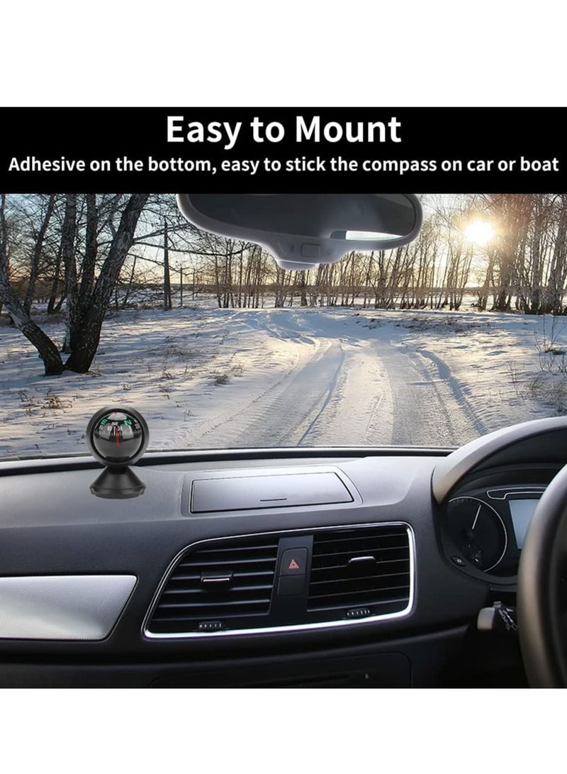SYOSI Dash Car Compass Mini Portable Adjustable Outdoor Guide Ball Marine Navigation Balance Measure for Car Truck Marine Boat Ship Trip Hiking Camping - Image 5