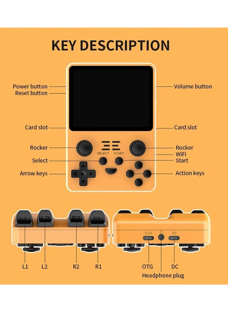 باوكيدي وحدة تحكم الألعاب المحمولة RGB20S نظام المصدر المفتوح الرجعية RK3326 3.5 بوصة 4: 3 IPS شاشة هدايا الأطفال - Image 4