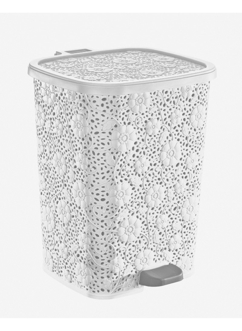 dunya Luxury Pedal Wastebasket with a Classic Design - 12 liters, stylish Dustbin for Home and Office - Image 2