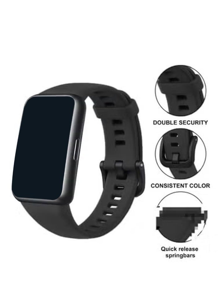 ELTRAZONE Band 8/9/10 Replacement Watch Strap – Durable Soft Silicone Adjustable Sport Wristband for Men & Women – Comfortable, Sweat-Resistant, Stylish Design – Easy to Install Strap Compatible with Band 10, Band 9, Band 8 - Image 2