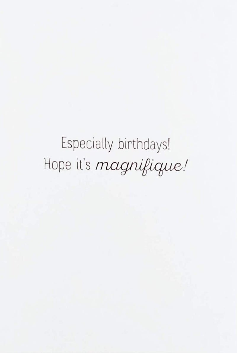 Greeting Card Every Day Should Have A Little Ooh La La In It - Hope Your Birthday Is Magnifique Paris Eiffel Tower Parisian French Themed - Image 2
