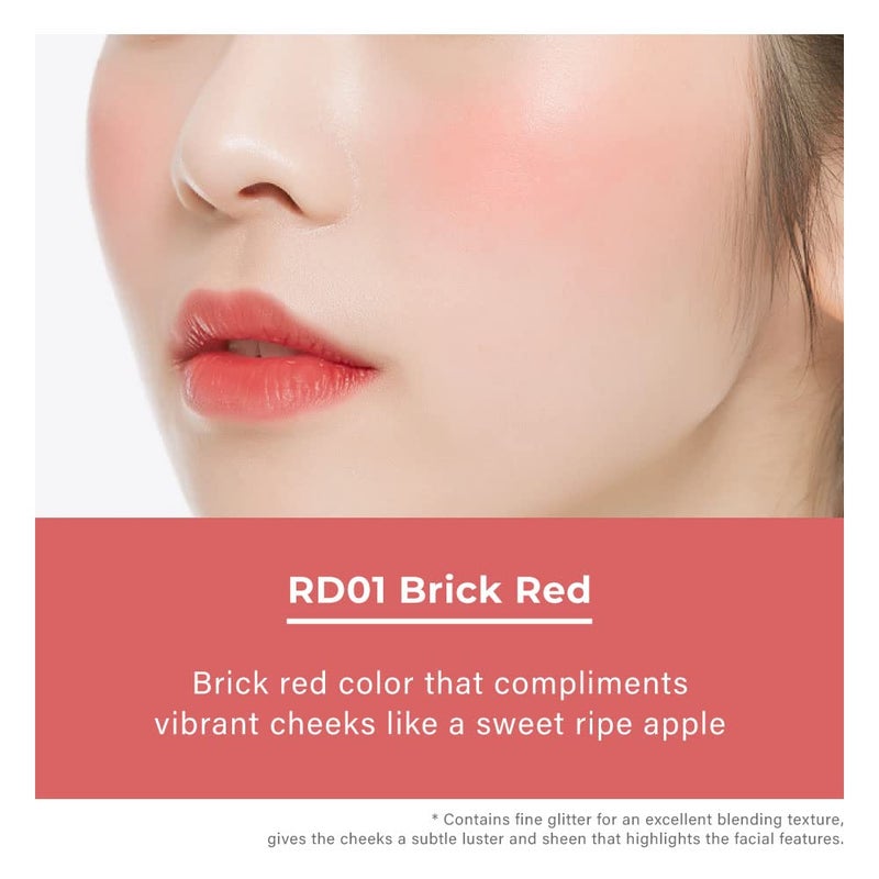 A'PIEU Juicy-Pang Jelly Blusher [RD01] â€“ Soft Touch Blush for Cheek with Combined Cream & Powder Texture for Natural Dewy-Finish, No Fall-Out. 0.17 oz - Image 2