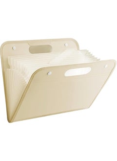 erorex 13 Pockets Expanding File Folder With Handle A4 Letter Size Portable Accordian File Organizer Document Folder With Handle Expandable Plastic Document Organizer For School Office Home  - Image 1
