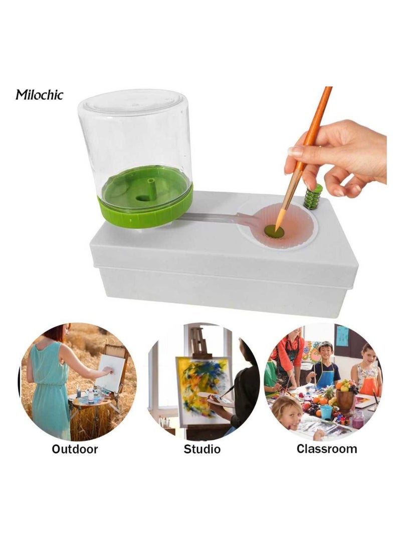 Generic Paint Brush Cleaner, Multi-Function Paint Brush Washer with Drain,  - Image 5