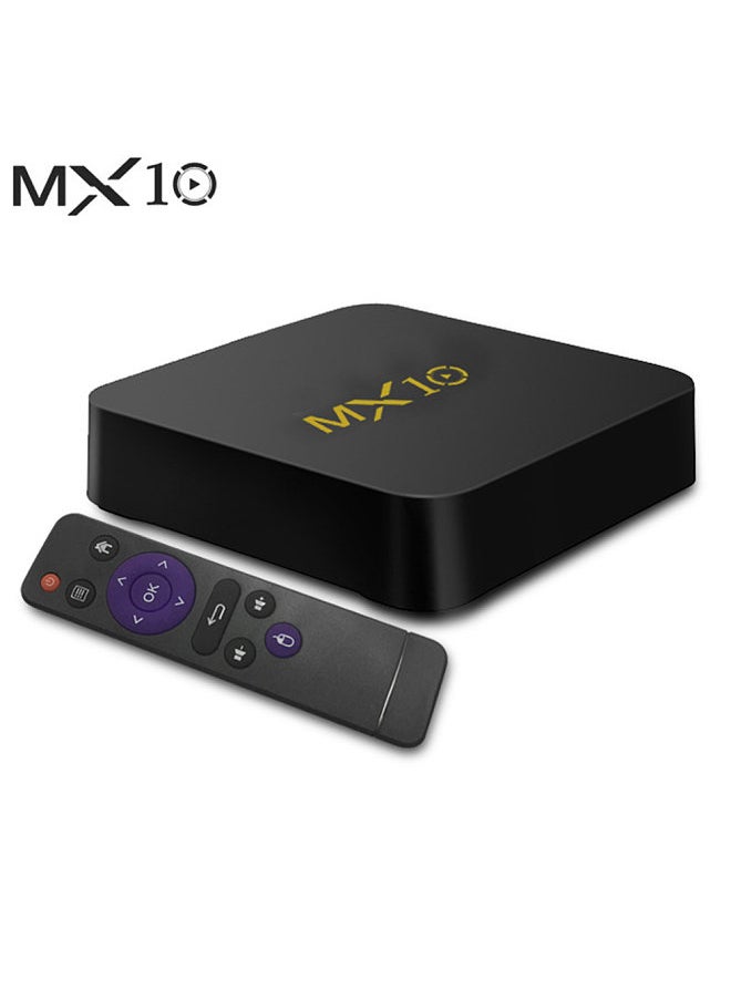Generic - MX10 Smart Android 9.0 TV Box RK3328 4K VP9 H.265 HDR10 USB3.0 4GB / 32GB DLNA Miracast WiFi LAN HD Media Player UK Plug - Image 1