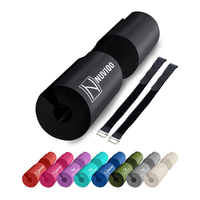 Nuviqo Cushioned Barbell Pad for Lunges and Hip Thrusts - Protects Neck and Shoulders During Barbell Training - Image 1
