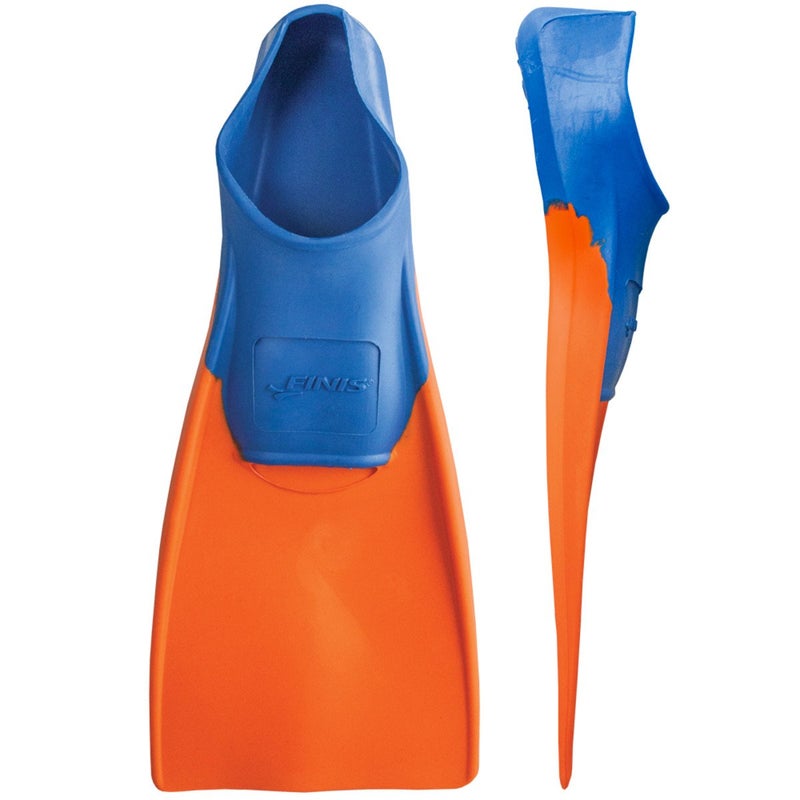 FINIS Long Floating Fins , Blue/Orange, XXS (Jr. 11-1) (1.05.037.02) - Image 1