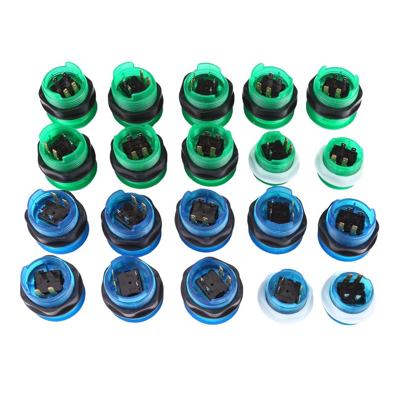 20 DIY LED Illuminated Arcade Game Buttons   2 Joysticks   2 USB Encoder Kit Game Parts Set - Image 3