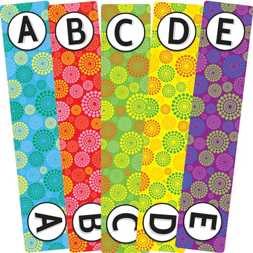 Really Good Stuff Classroom Library Alphabet Book Dividers - 26 Assorted Color Dividers for Organizing Books - Teacher Supplies for Classroom and Bookshelf Markers for Shelves - Image 4
