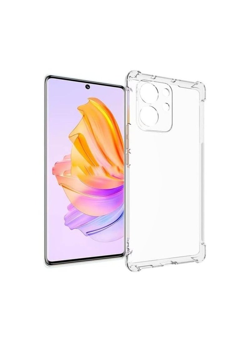 Risen Honor 80 SE Case Cover Back Air Cushion Soft Silicone Shockproof Anti-Scratch Protective Bumper Shell Corner Honor 80 SE Cover Clear 