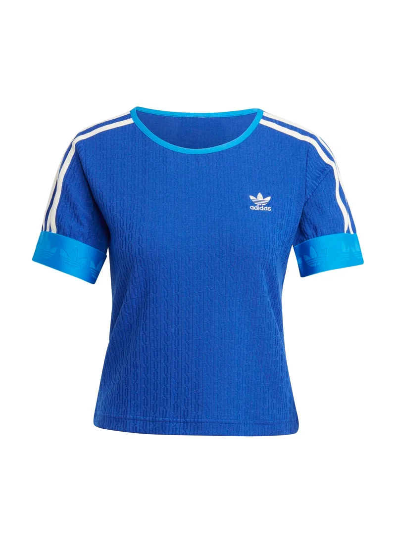 اديداس adidas TEE KNITTED Blue Originals Women T-SHIRTS