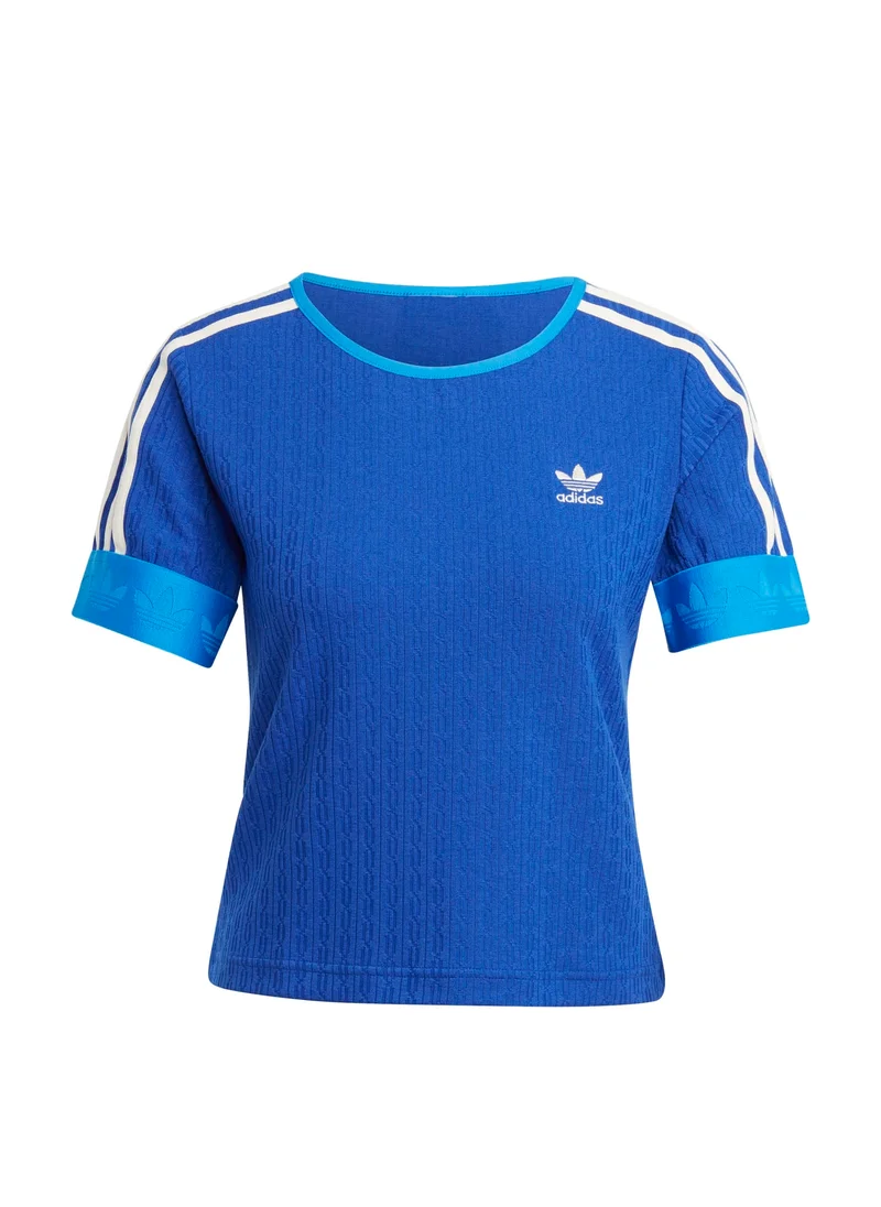 اديداس adidas TEE KNITTED Blue Originals Women T-SHIRTS