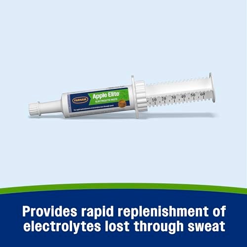 Farnam Apple Elite Electrolyte Paste Supplement for Horses, Replaces Vital Minerals, Encourages Hydration, No Added Sugar, 60 cc syringe - Image 3