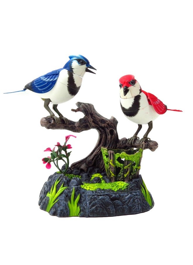 PowerTRC PowerTRC Baltimore Blue Jay Set | Realistic Birds | Toy Bird Pets | Sound Activated | for Enchanting Indoor Ambiance  - Image 3