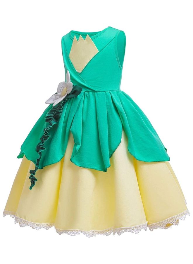 NIBEMINENT Princess Party Dress with Jewellery Set 110cm - Image 4
