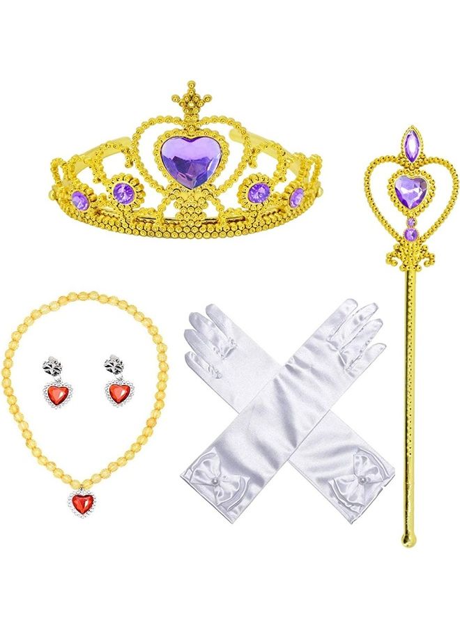 NIBEMINENT Princess Party Dress with Jewellery Set 110cm - Image 2