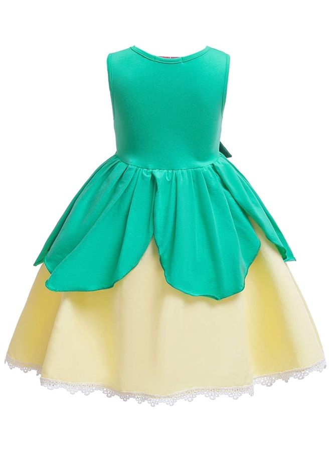 NIBEMINENT Princess Party Dress with Jewellery Set 110cm - Image 5