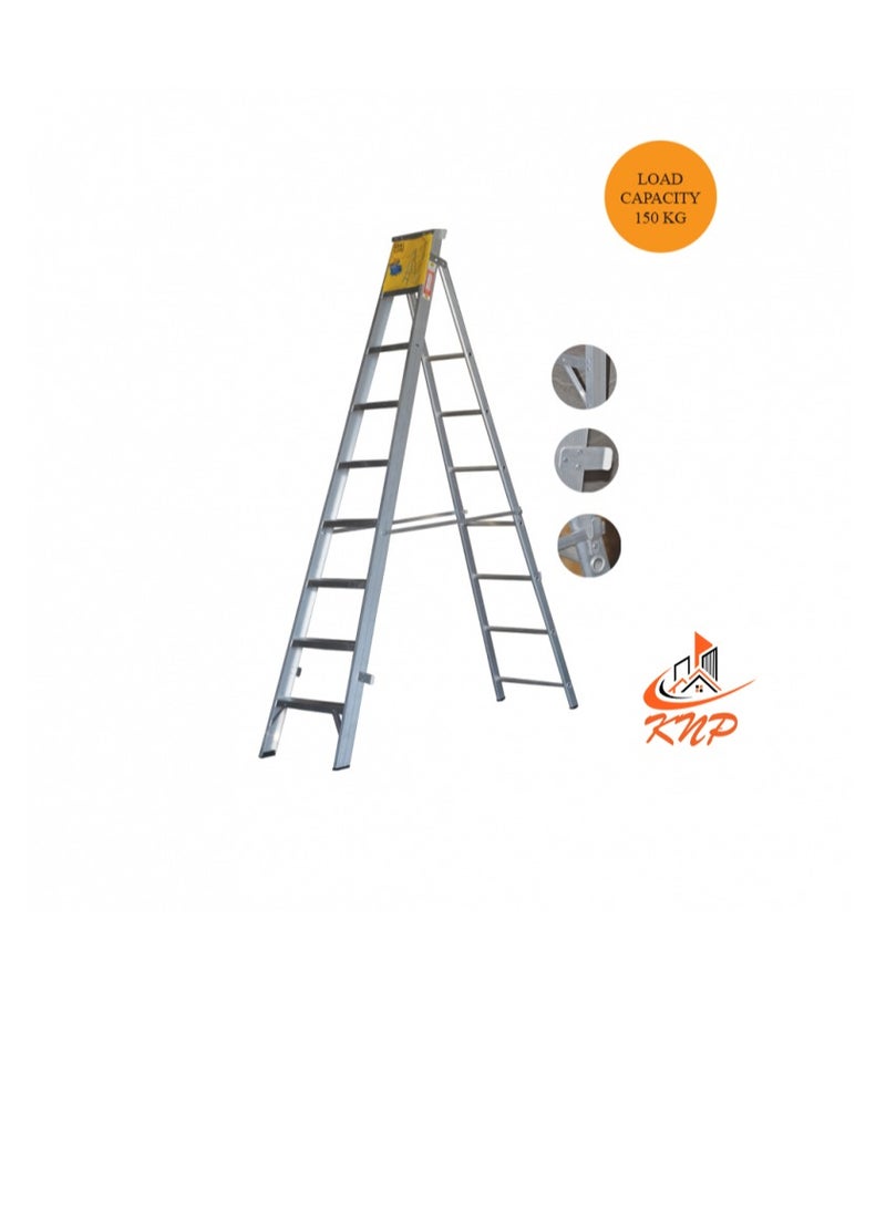KNP Heavy Duty Dual Purpose Aluminum Ladder 6 STEPS  - Image 2