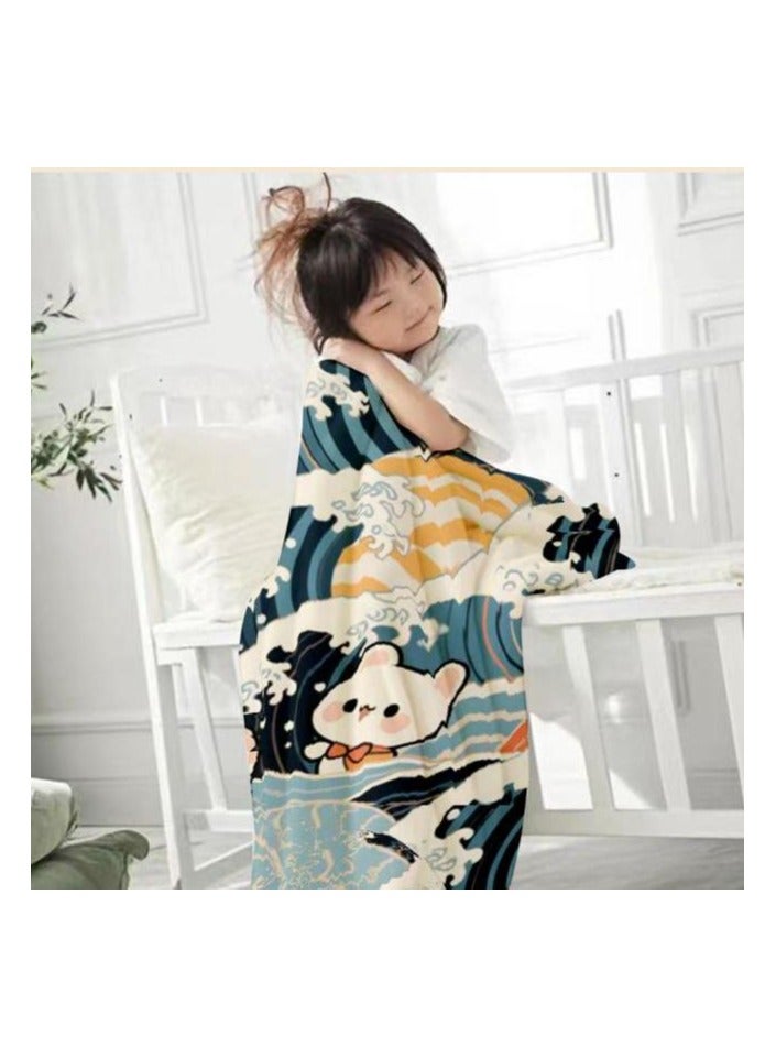 general Flannel thin blanket (warm and comfortable, suitable for sleep, gaming, dust removal and sandproof) 150cm*200cm - 625 - Image 3