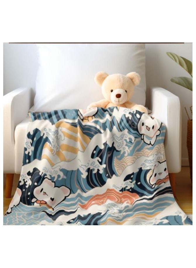 general Flannel thin blanket (warm and comfortable, suitable for sleep, gaming, dust removal and sandproof) 150cm*200cm - 625 - Image 4