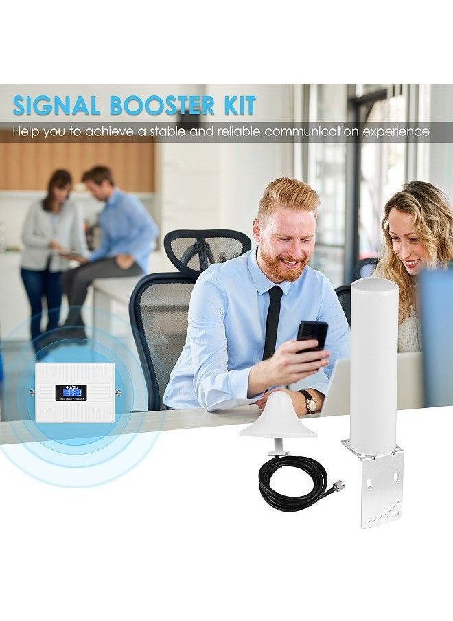 Generic - Signal Booster Kit Phone Signal Amplifier Cell Phone Signal Booster Mobile Signal Repeater Tri Band Signal Booster Repeater - Image 1