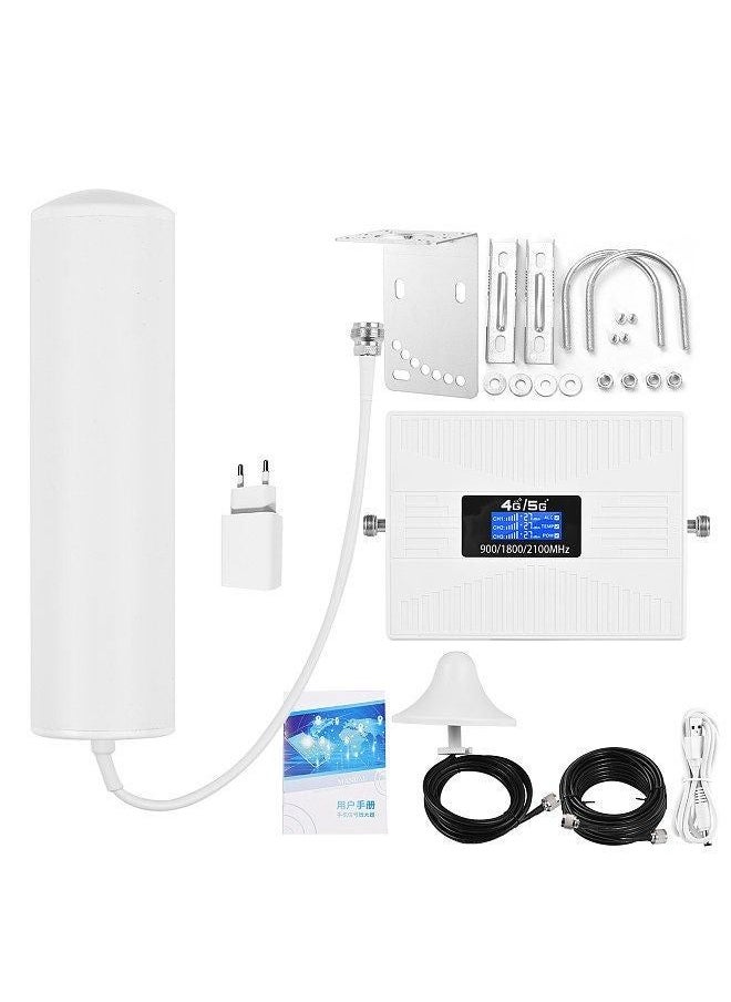 Generic - Signal Booster Kit Phone Signal Amplifier Cell Phone Signal Booster Mobile Signal Repeater Tri Band Signal Booster Repeater - Image 1