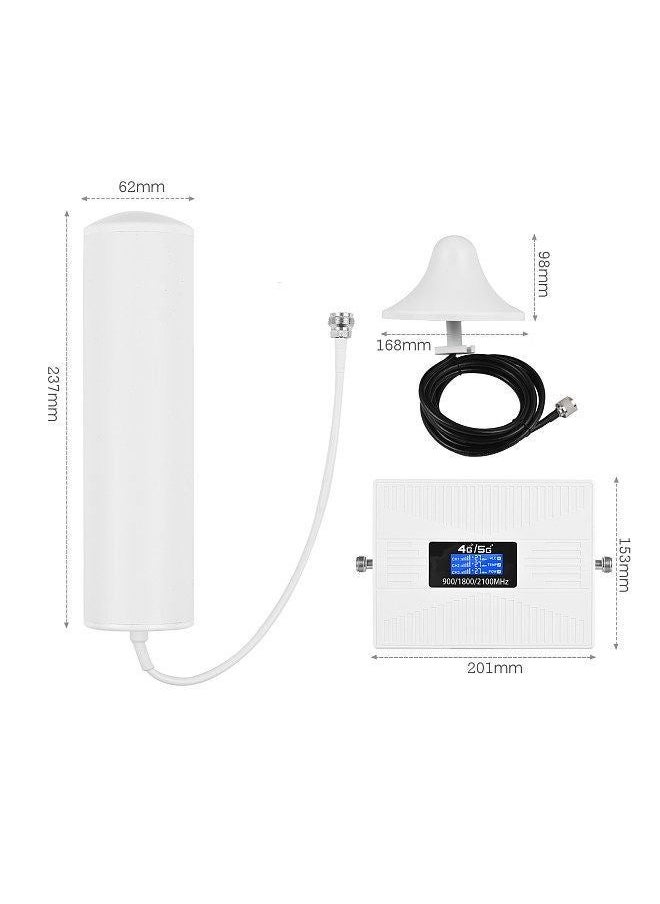 Generic - Signal Booster Kit Phone Signal Amplifier Cell Phone Signal Booster Mobile Signal Repeater Tri Band Signal Booster Repeater - Image 1