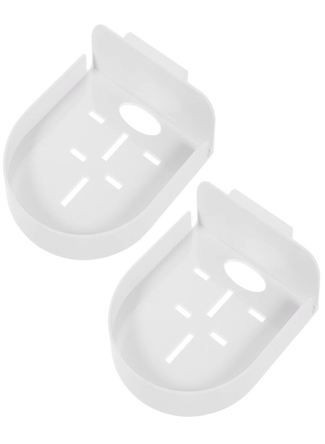 STORE 2508 Store2508 Security Camera CCTV Wall Mount Shelf Bracket Holder | Self Adhesive Installation | No Drilling | Baby Monitor Mount (2 Pcs White) - Image 1