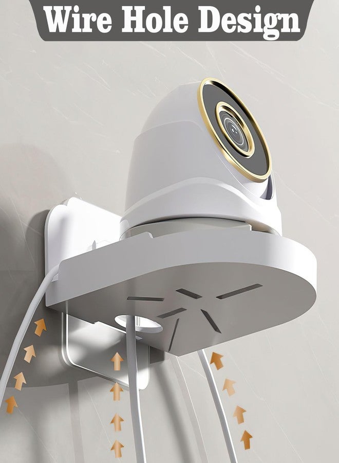 STORE 2508 Store2508 Security Camera CCTV Wall Mount Shelf Bracket Holder | Self Adhesive Installation | No Drilling | Baby Monitor Mount (2 Pcs White) - Image 5