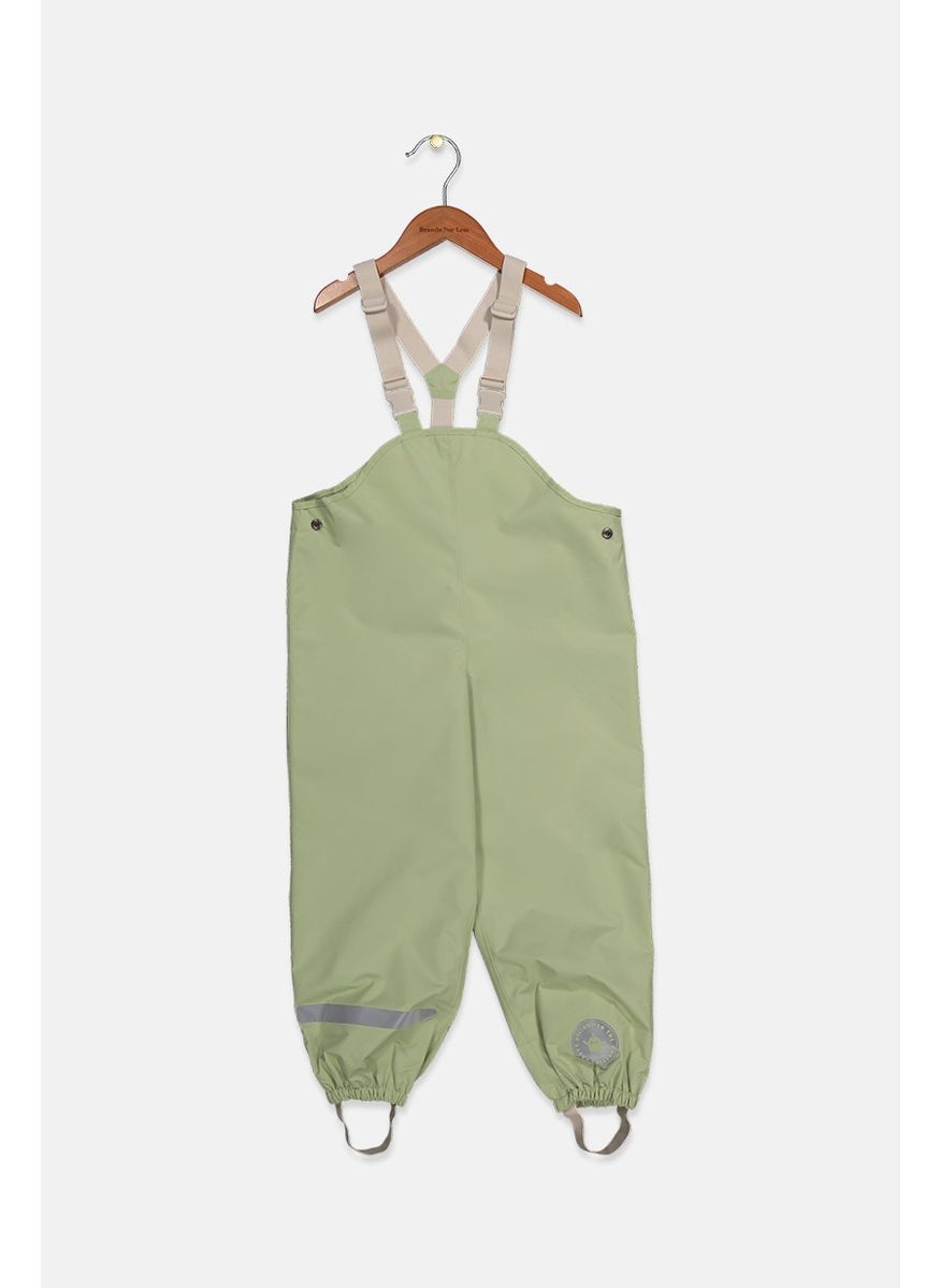 Tchibo Kids Boy Pull On Plain Suspender Trouser, Green 