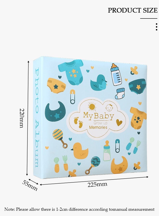 DUNISO 2Packs 200 Pockets Foil Stamping Photo Album for 6 Inches Photos Portable Photo Album for Baby Family Wedding Boys Girls - Image 2