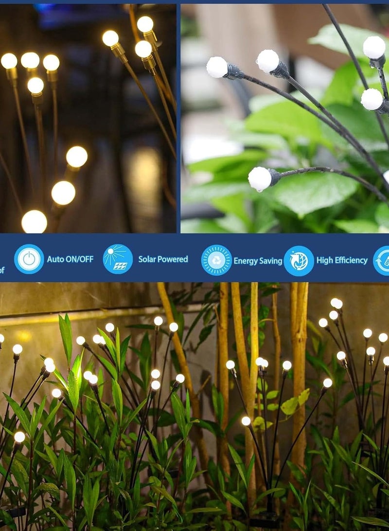 NYVIO Solar Garden Lights | Solar Outdoor Lights with Swaying Motion | Waterproof Pathway Stake Lights for Garden, Patio, and Landscape Decor | Flexible Iron Wire Design & Heavy Bulb Base (2) - Image 2