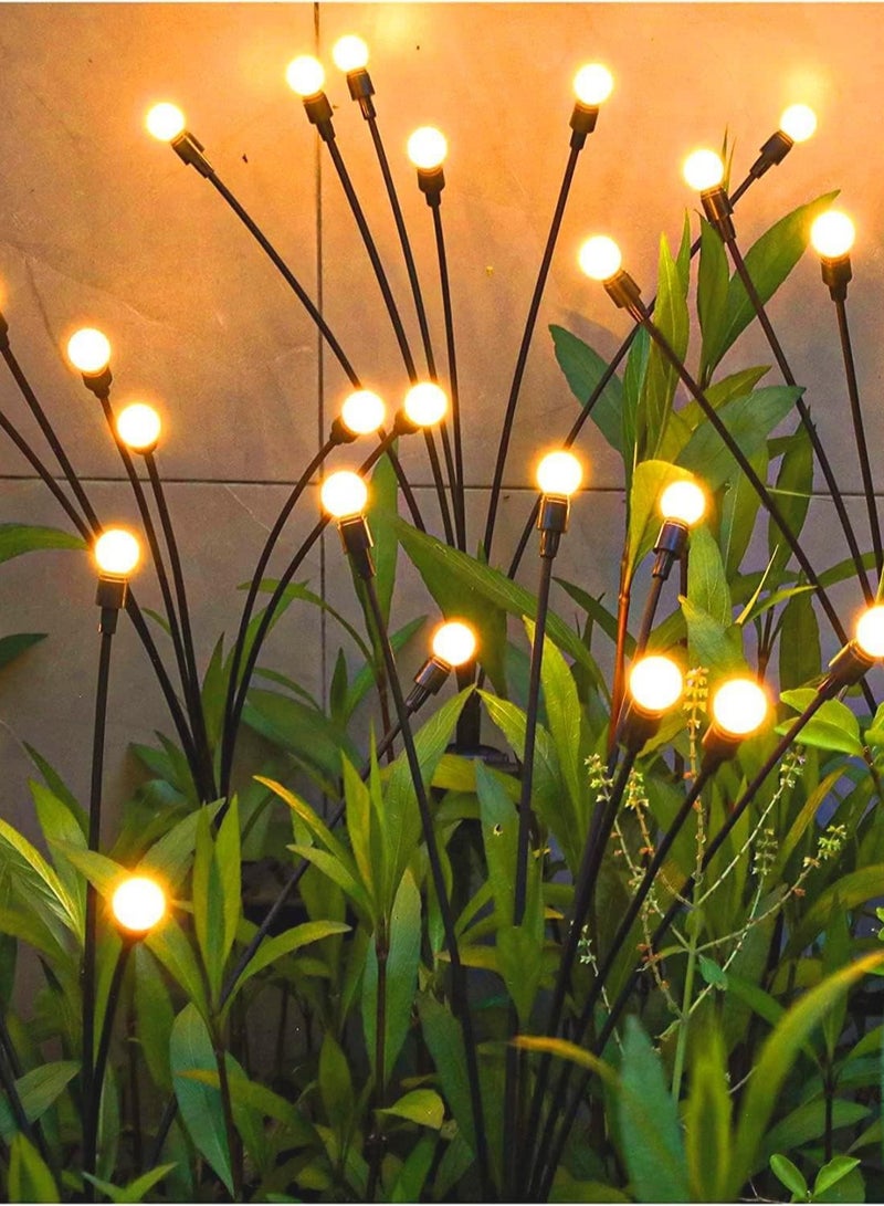 NYVIO Solar Garden Lights | Solar Outdoor Lights with Swaying Motion | Waterproof Pathway Stake Lights for Garden, Patio, and Landscape Decor | Flexible Iron Wire Design & Heavy Bulb Base (2) - Image 1