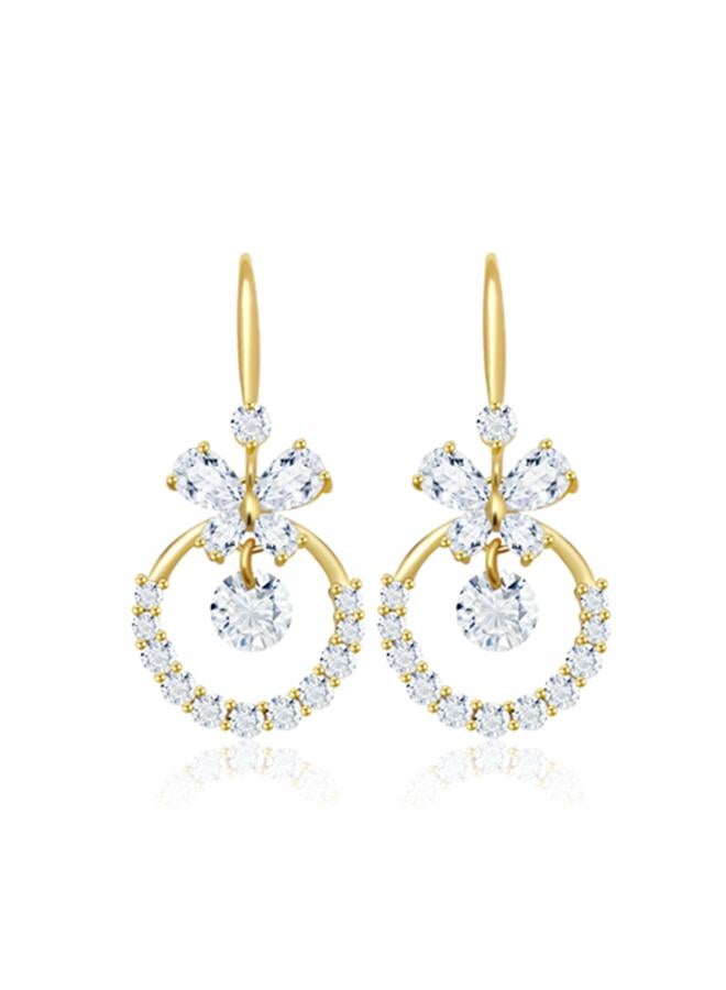 Take Two Embellished Butterfly Circle Earrings - Image 3