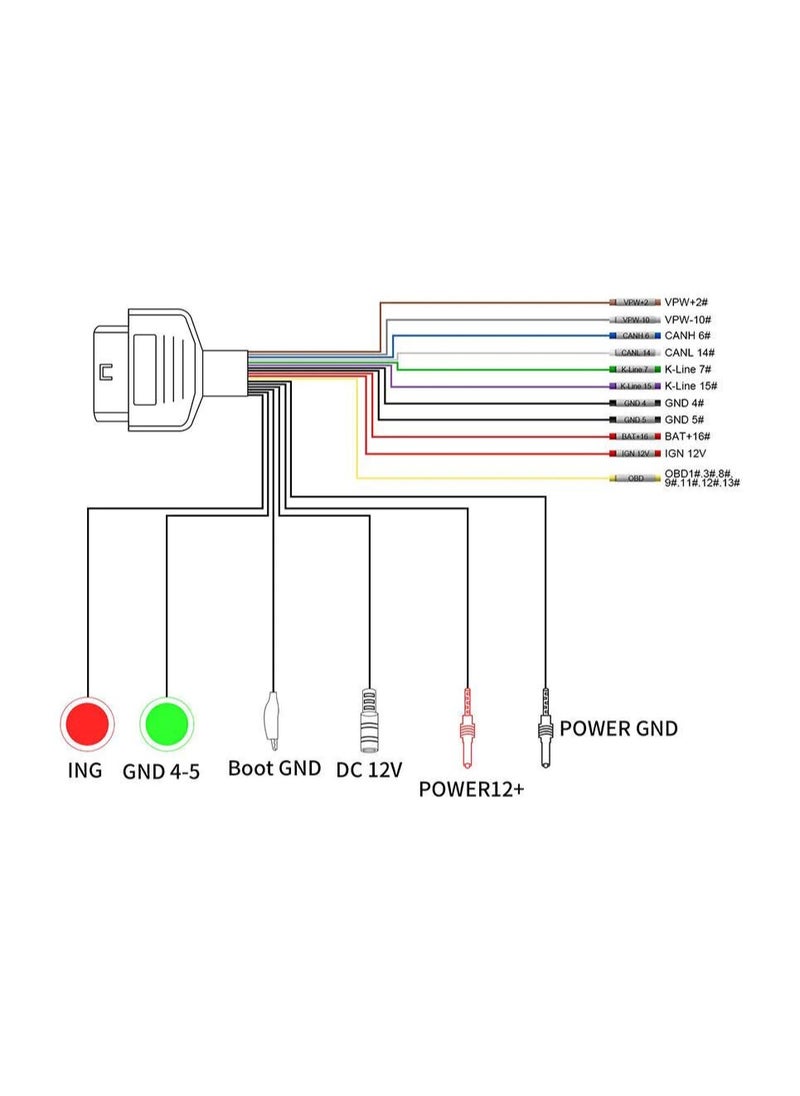 Generic - Vehicles ECU Programing Data Cable Full Protocol OBD2 Jumper Via PPS/ FGTECH/ KESS/ BYSHUT/ DISPROG/Openport/Techstream - Image 1